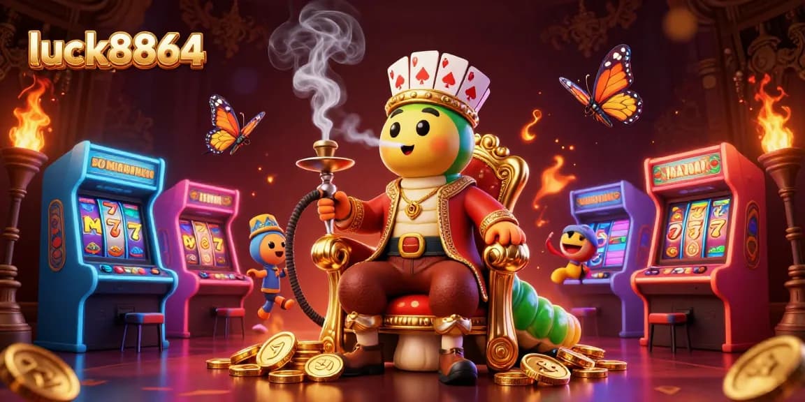 Engage with vibrant slot games at luck8864 featuring playful 3D characters and rich casino elements.