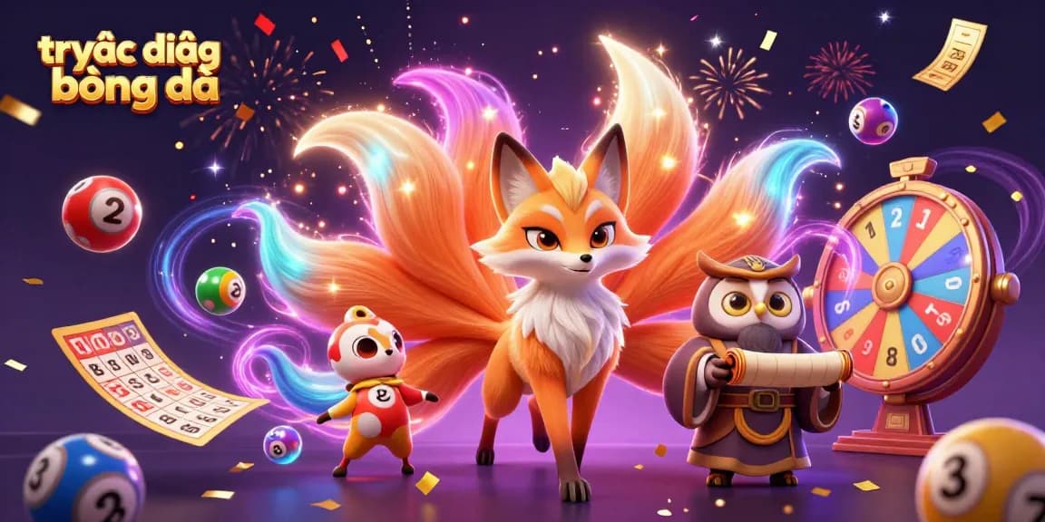 Experience trực tiếp bóng đá with vibrant artwork showcasing glowing characters and colorful gaming elements.