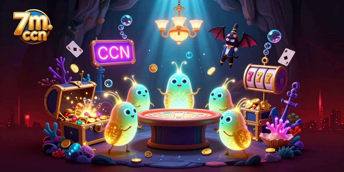 Experience vibrant gameplay at 7m cnn inside a bioluminescent casino cave illuminated by glowworms.