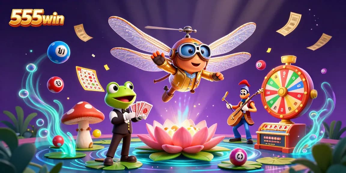 Experience thrilling gameplay and vibrant excitement with 555win dynamic casino scene.