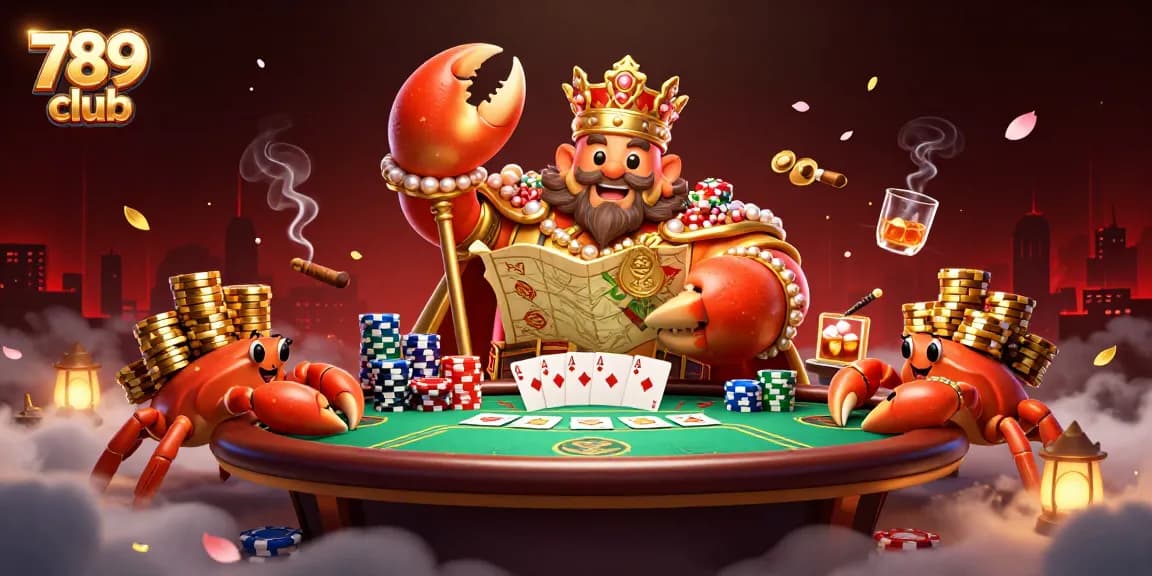 Join the excitement at 789 club with a vibrant casino scene featuring rich poker elements.