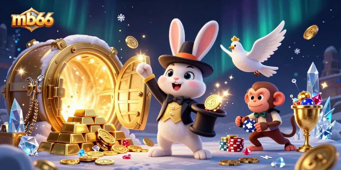Experience thrilling wins at mb66 with a vibrant casino scene showcasing exciting games and characters.