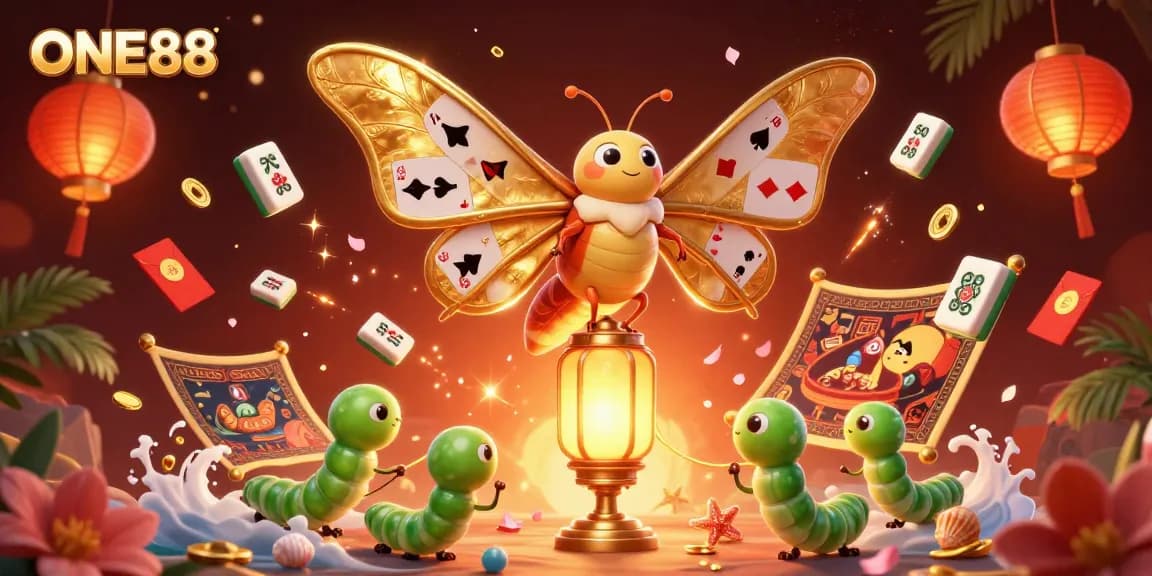Experience thrilling gaming moments with ONE88's vibrant casino atmosphere and enchanting characters.