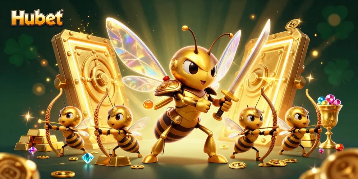Win big with Hubet's dynamic casino adventure featuring golden hornet and treasure