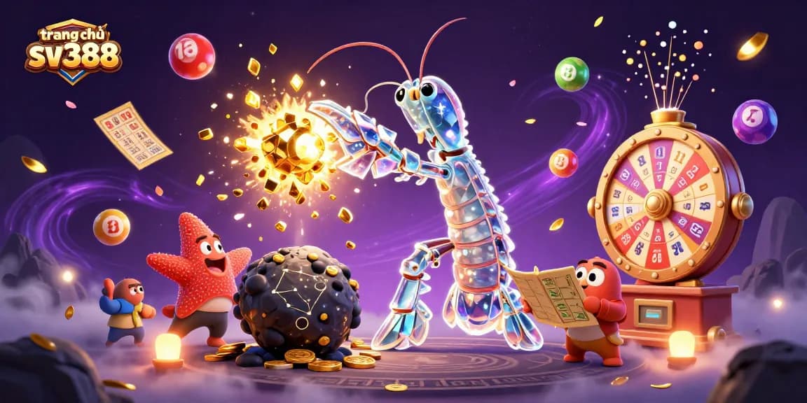 Witness the thrilling action on trang chủ sv388 with a galactic samurai, vibrant game elements, and dynamic atmosphere.