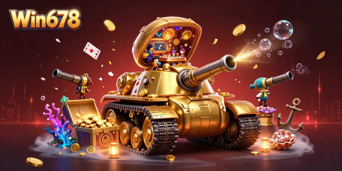 Win678 showcases an exciting 3D casino adventure, exploding with gold coins and vibrant gaming elements