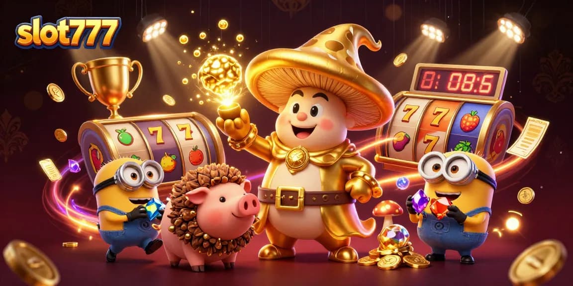 Menangkan jackpot slot777 dengan ilustrasi kasino yang megah dan karakter sihir yang menakjubkan.