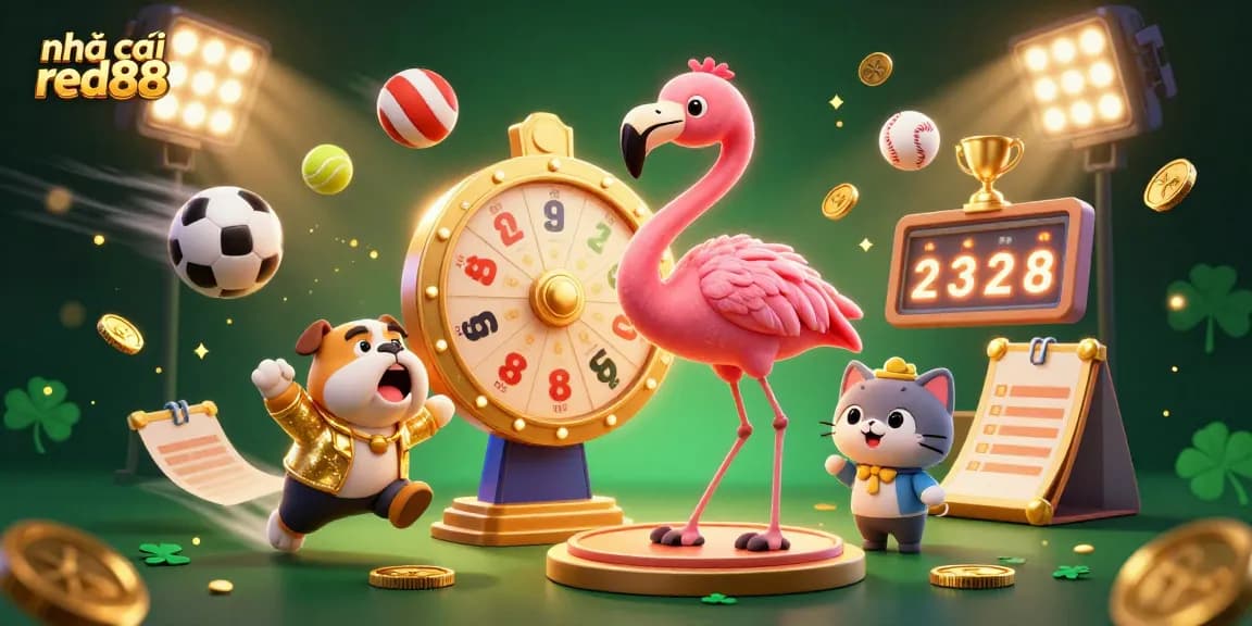 Engage with thrilling gaming at nhà cái red88 featuring energetic characters and dynamic casino elements.