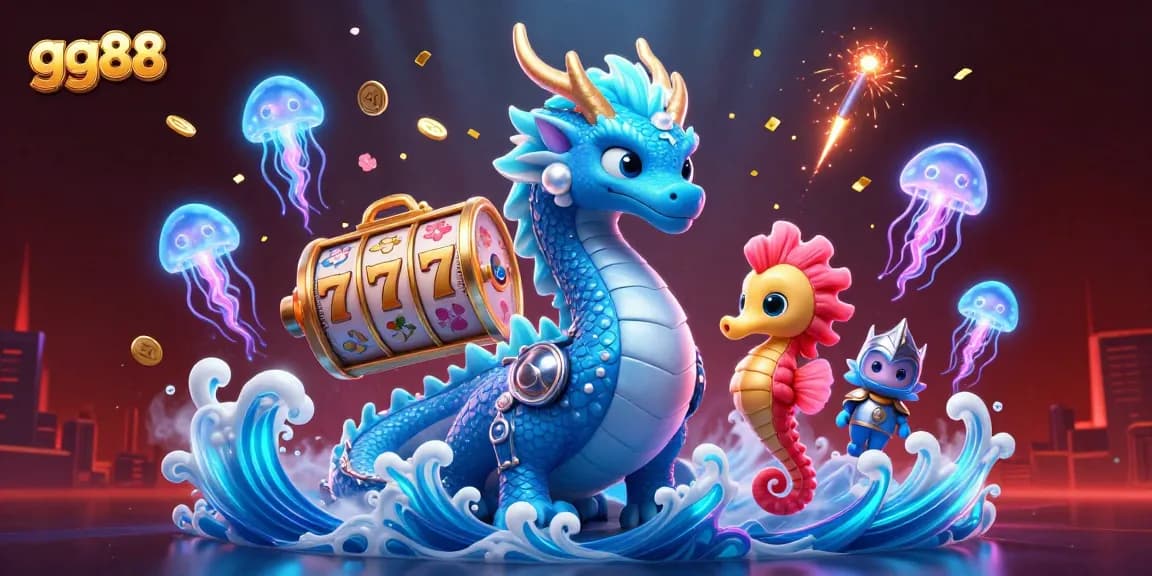 Experience the thrilling world of gg88 with vibrant gaming elements alongside enchanting animated characters.