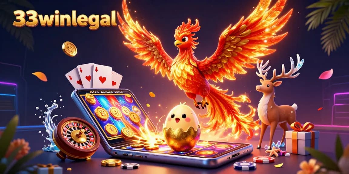 Experience thrilling gameplay with 33winlegal featuring a phoenix and slot games, energizing the gaming world.