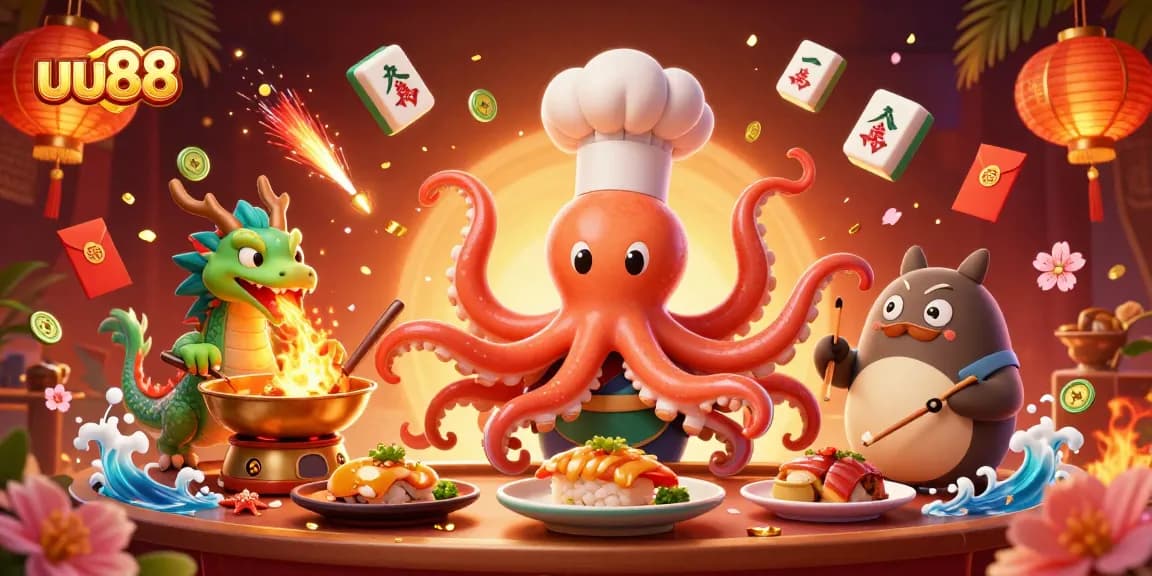 Experience exhilarating gaming moments with uu88 and vibrant characters in this lively casino scene.