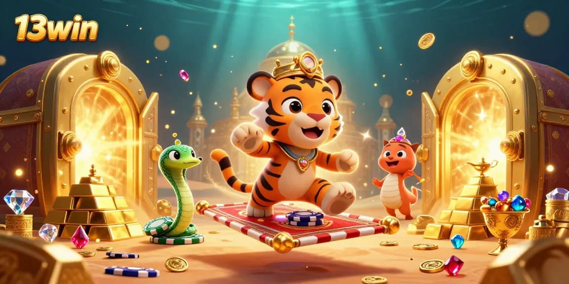 Experience the thrill of 13win with dazzling treasures and vibrant gaming elements.