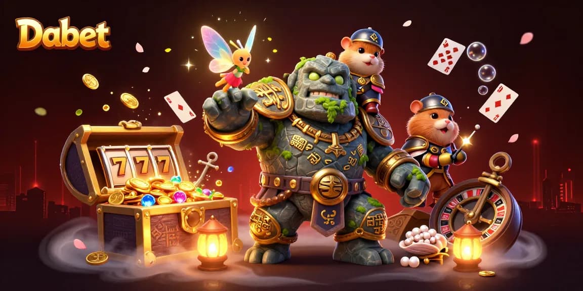 Spin and win with Dabet's vibrant casino experience featuring a magical scene.