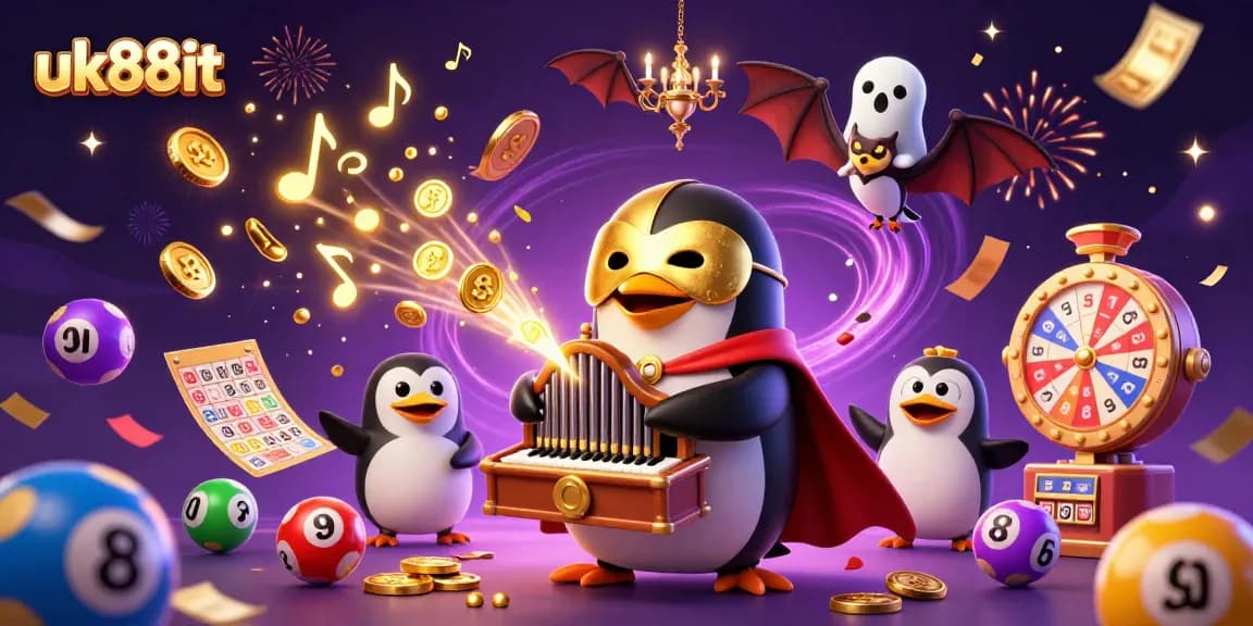 Experience the thrill of uk88it with a phantom opera penguin and dynamic lottery elements.