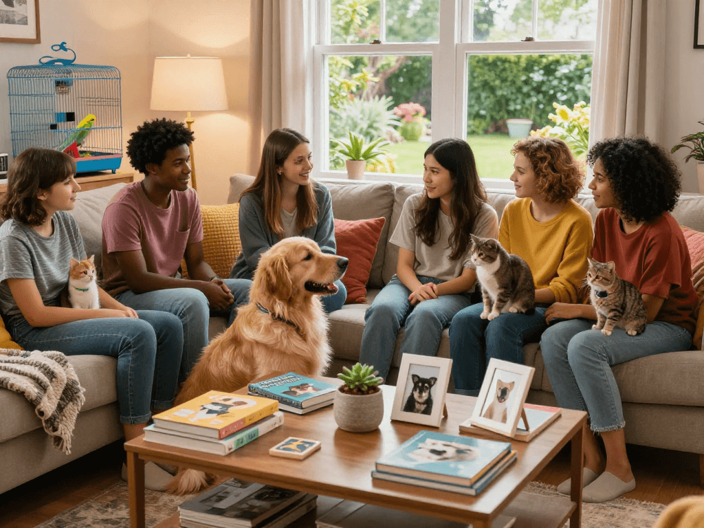 Engaging community of pet lovers sharing stories on ROKOK88 platform.