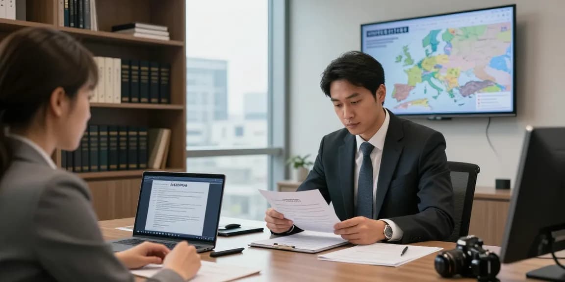 Valken Legal — Interpol Red Notice lawyers consulting clients in a professional office setting for legal advice.