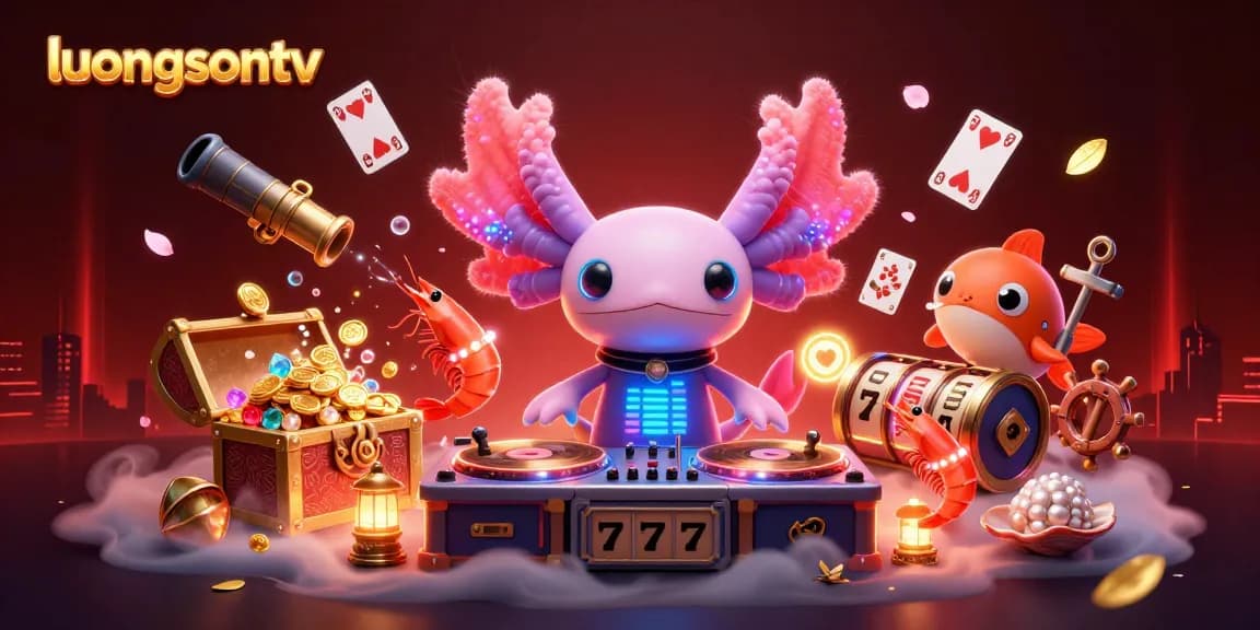 Engage with luongsontv's vibrant underwater casino world featuring fun characters and rich visuals.