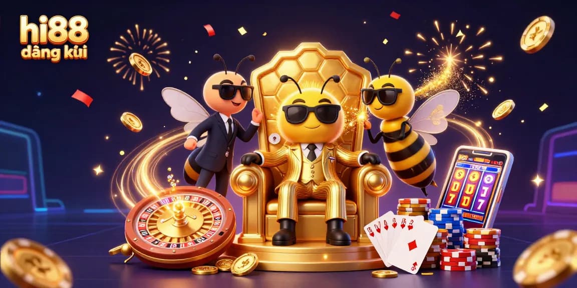 Spin and win at hi88 đăng ký with vibrant characters and dazzling casino elements.
