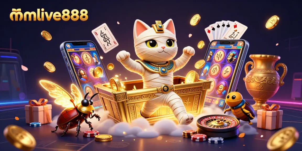 Join the excitement of mmlive888 with dynamic live streaming gaming and colorful slot visuals.
