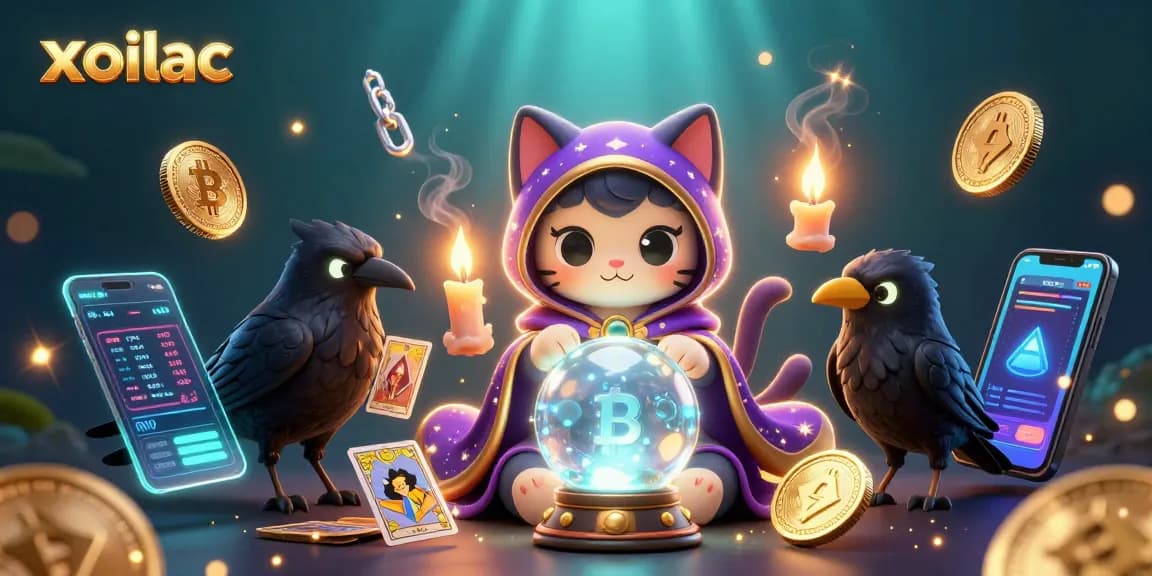 Join the excitement at xoilac with dynamic casino characters amidst crypto elements.