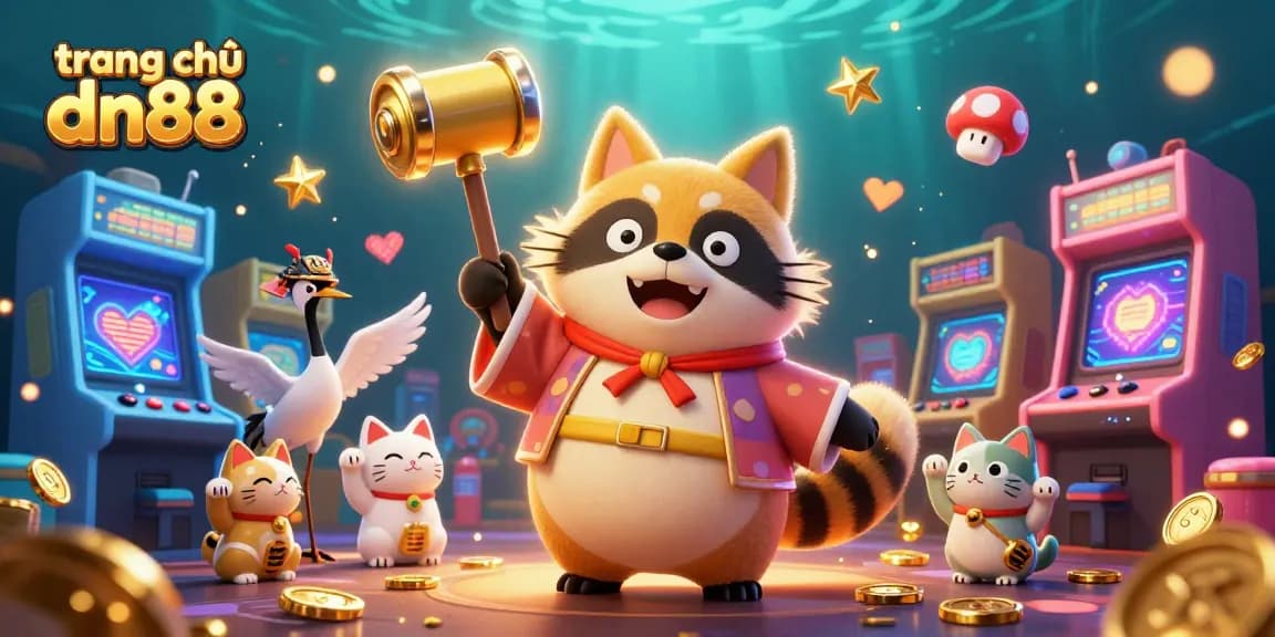 Experience the vibrant world of trang chủ dn88 with cheerful characters and dynamic casino elements.
