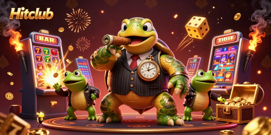 Experience the thrill of gaming at Hitclub featuring vibrant casino elements and characters.
