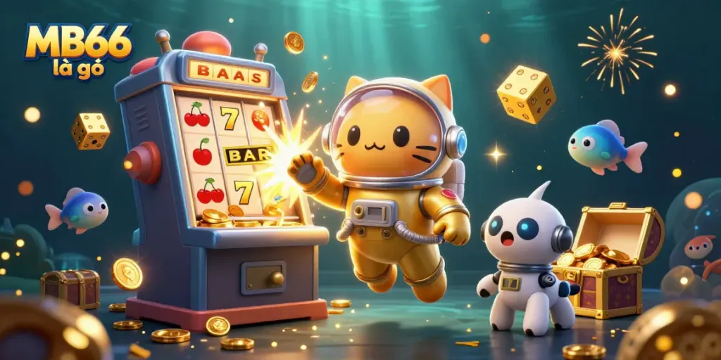 Engage with MB66 là gì in an exciting 3D casino adventure featuring a jackpot explosion.