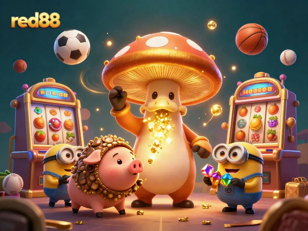 Engage with the vibrant gaming universe of red88 featuring magical characters and dynamic slot game elements.