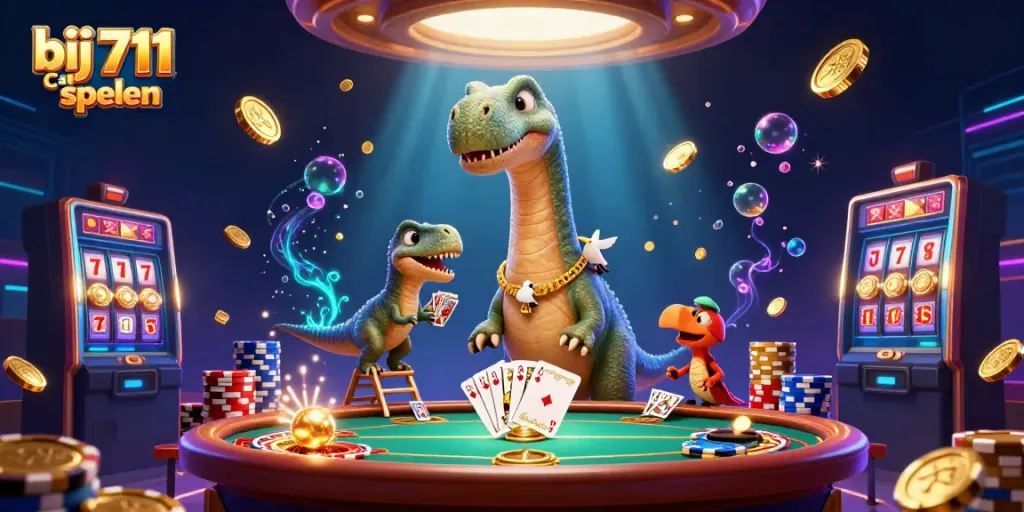 Ervaar het plezier van bij 711 Casino spelen met unieke casino elementen en actie.