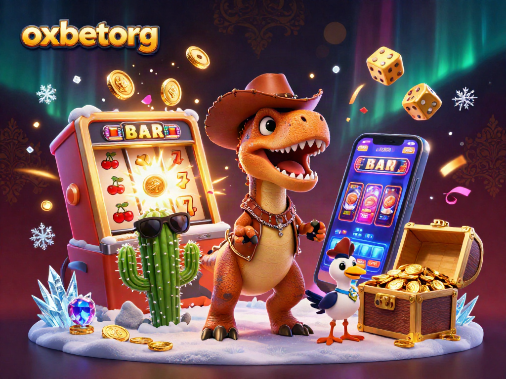 Experience exhilarating gameplay with oxbetorg, showcasing a vibrant casino scene with animated characters and high-stakes action.