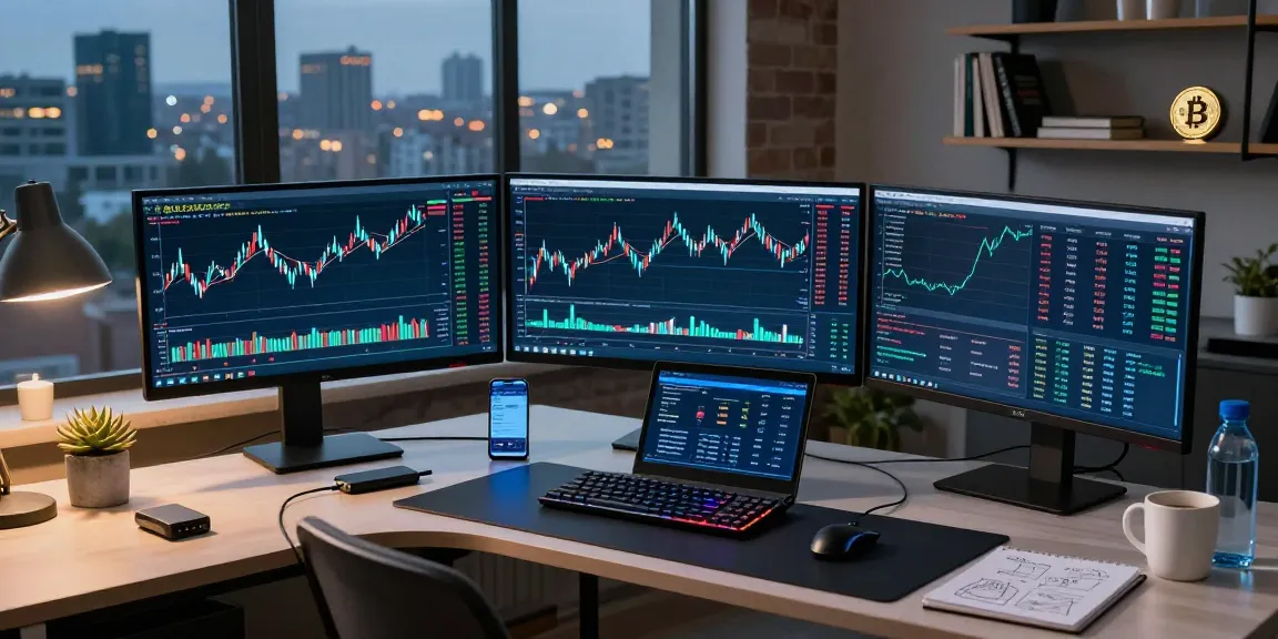 Enquête sur la fraude en ligne avec analyse des crypto-monnaies et systèmes de sécurité blockchain dans un bureau moderne.