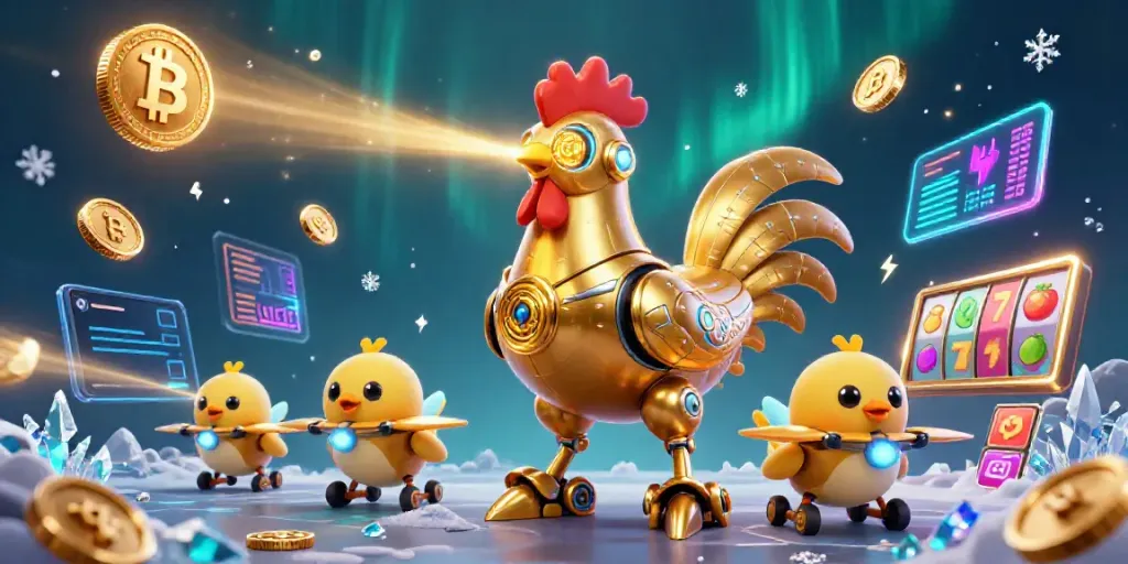 Engage in thrilling casino action with mu88's vibrant 3D cartoon illustration of high-energy gaming elements.