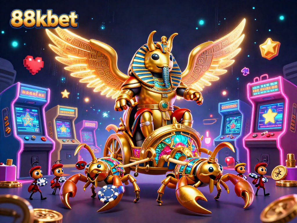 Experience thrilling wins with 88kbet's vibrant casino game scene featuring dynamic action elements.