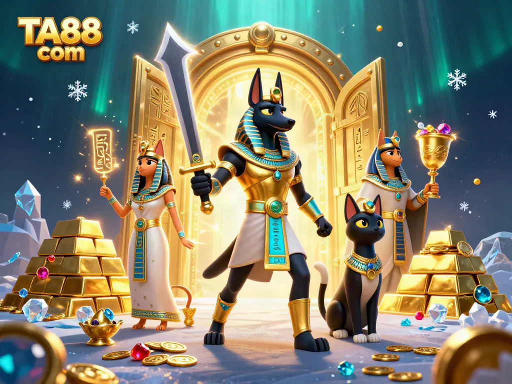 Engage in fortune-finding adventures with the vibrant illustration of TA88 com's thrilling casino experience.
