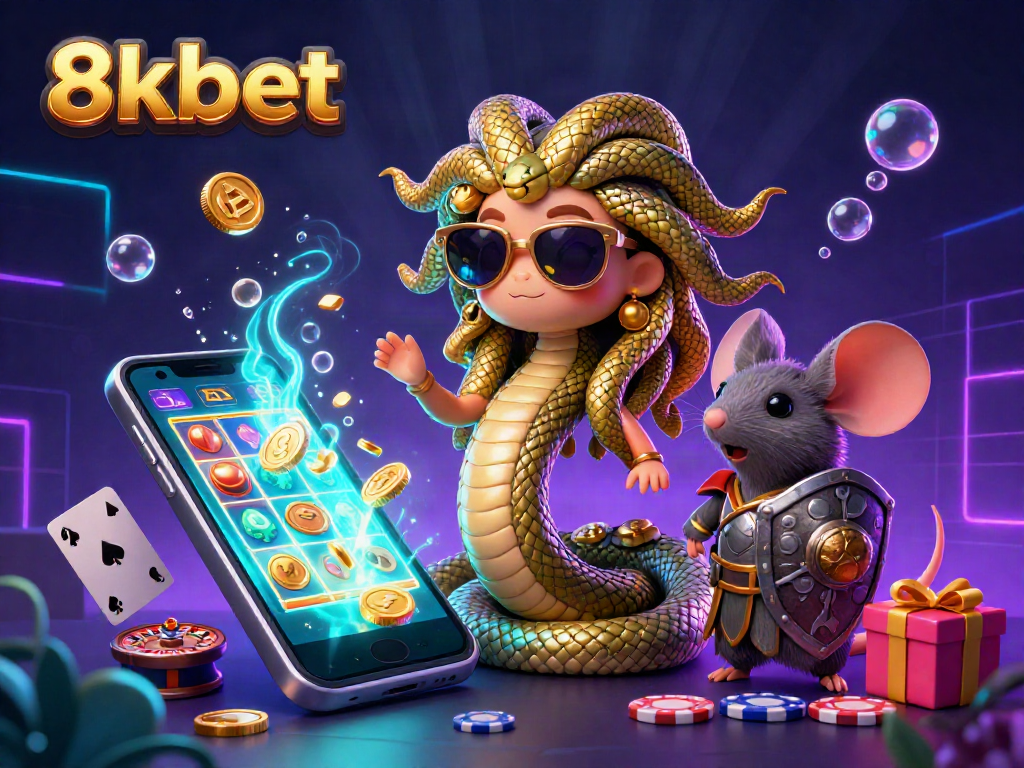 Experience thrilling gameplay at 8xbet with captivating 3D characters and dynamic casino elements.