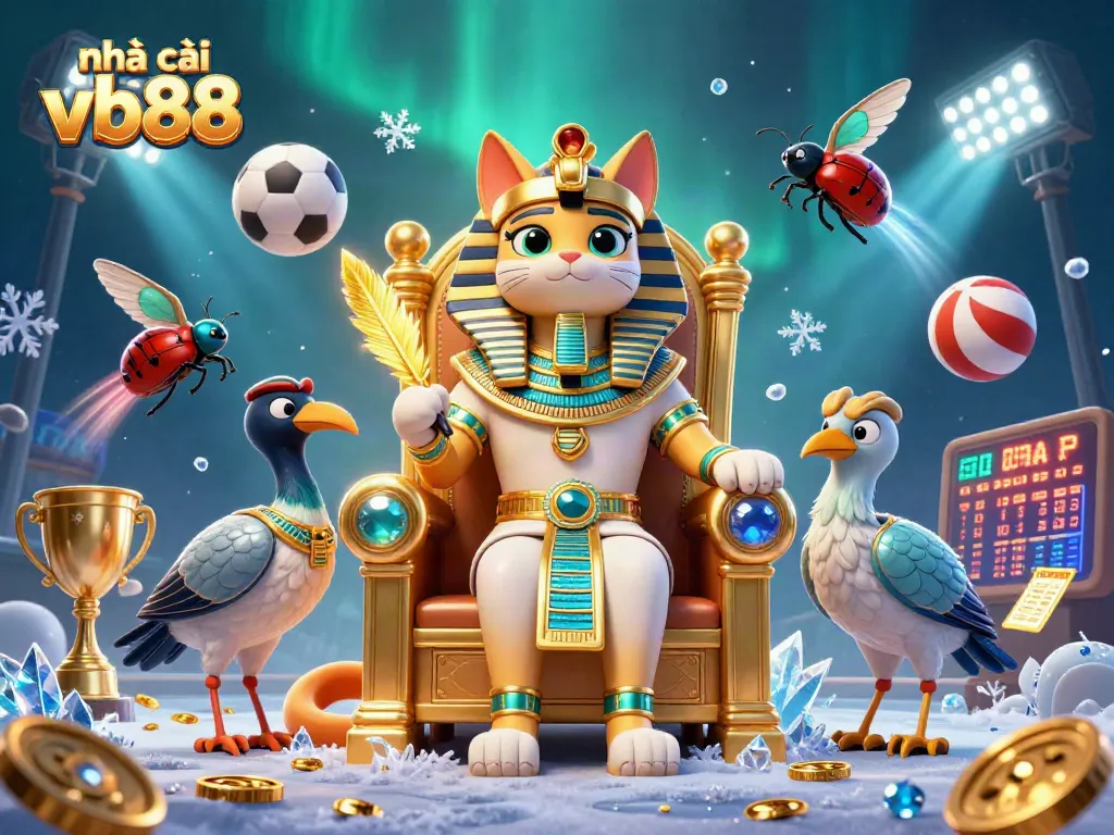 Betting strategies come alive at nhà cái vb88 in an engaging casino scene with dynamic sports elements.