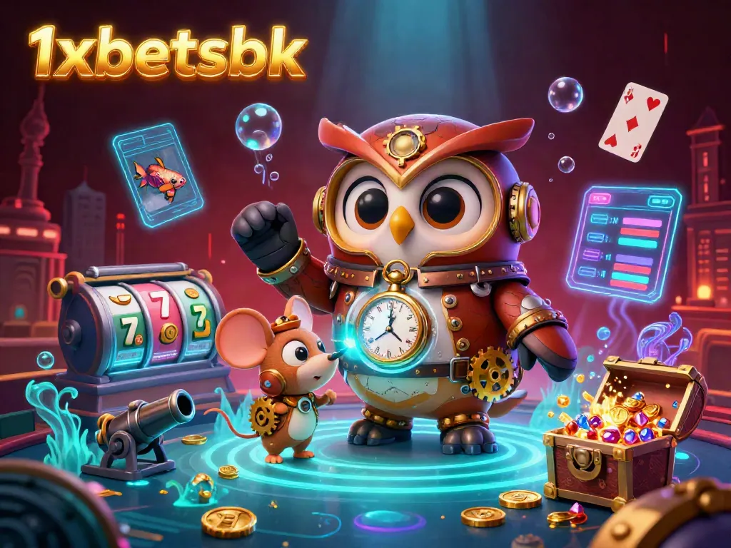 Experience engaging gaming with 1xbetsbk featuring vibrant characters and dynamic casino elements.