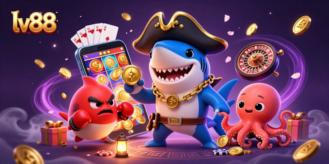 Win big with exciting games at lv88 featuring a vibrant casino scene.