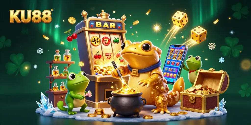 KU88 showcases a vibrant casino experience with exciting game elements, inviting players to win big.