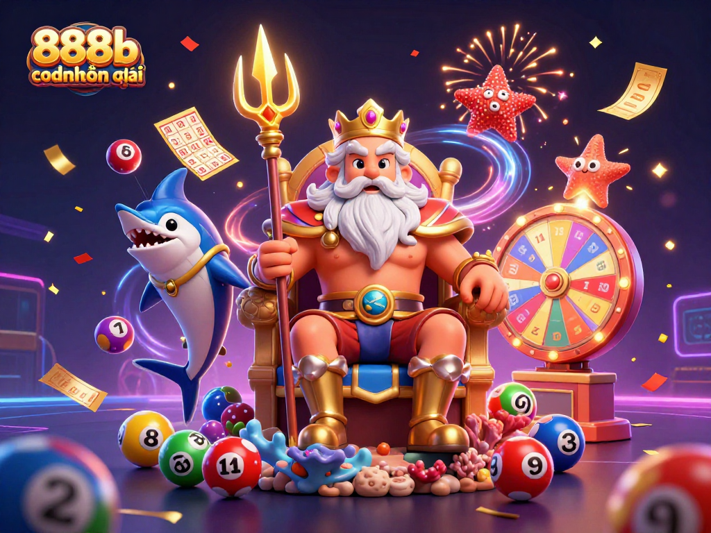 Win exciting prizes with the 888b code khuyến mãi in this vibrant lottery scene.