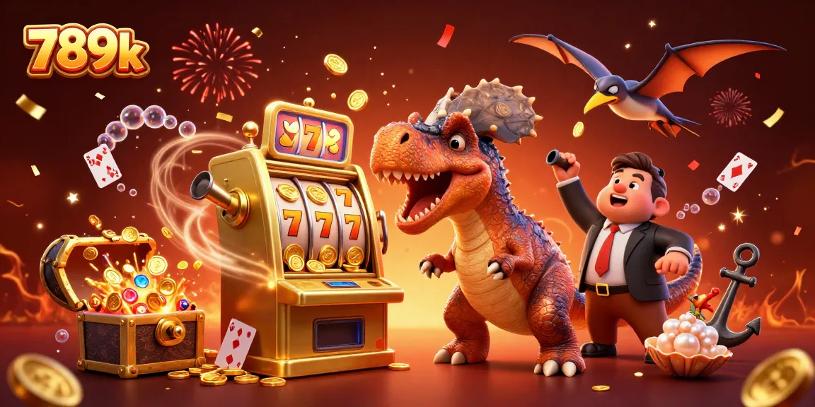 Experience the excitement of 789k with thrilling jackpot coins flying around during a vibrant casino scene.