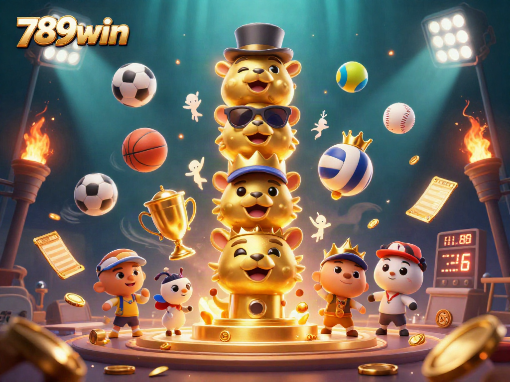 Engage with thrilling gameplay at 789win, featuring vibrant 3D casino elements and dynamic sports action.