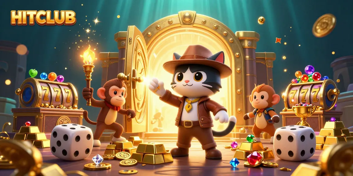 Experience HITCLUB's thrilling slot adventure with ancient treasures and vibrant symbols