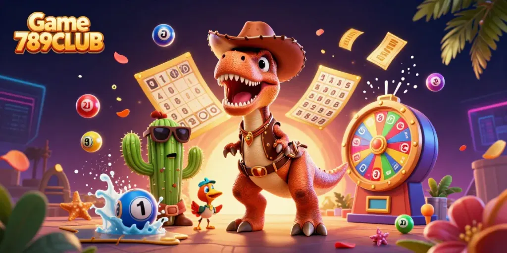Spin to win big at Game 789CLUB with vibrant illustrations and exciting casino game elements