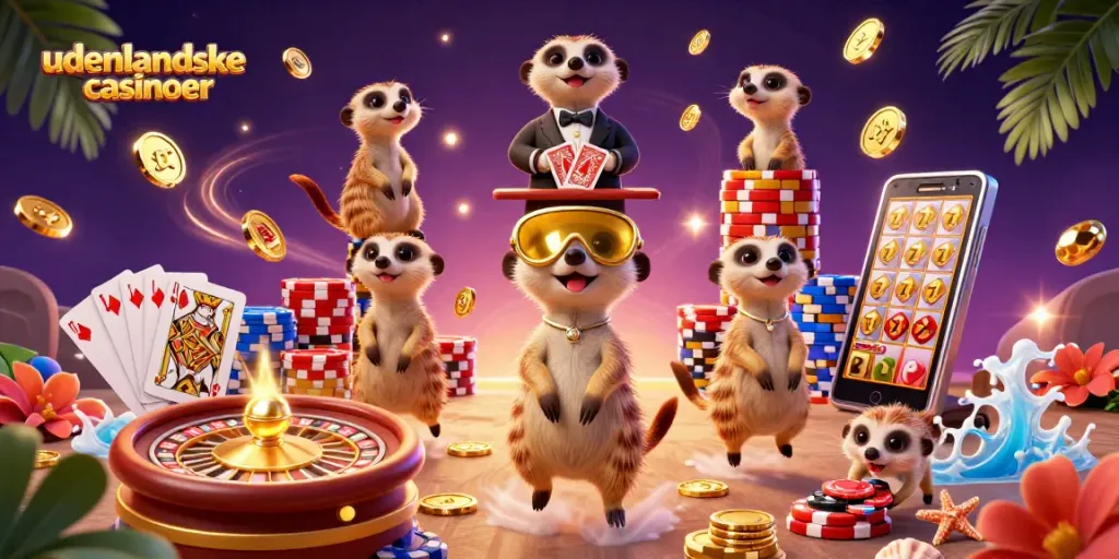 Experience exciting udenlandske casinoer with meerkats running a dynamic casino operation.