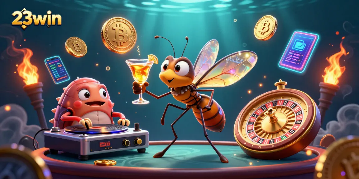 Experience exciting gameplay with 23win, featuring vibrant characters and casino elements in action.