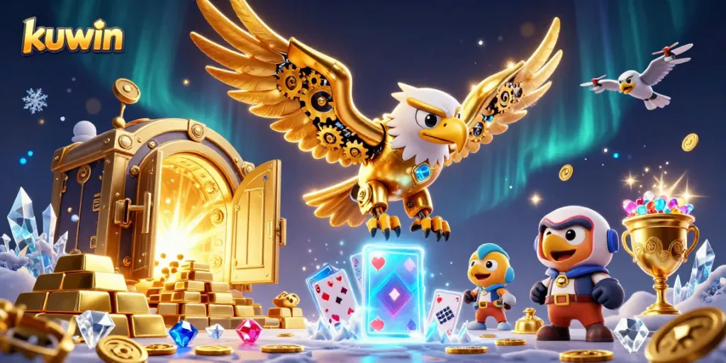 Kuwin players dive into thrilling 3D card games filled with holographic excitement and treasure hunts.