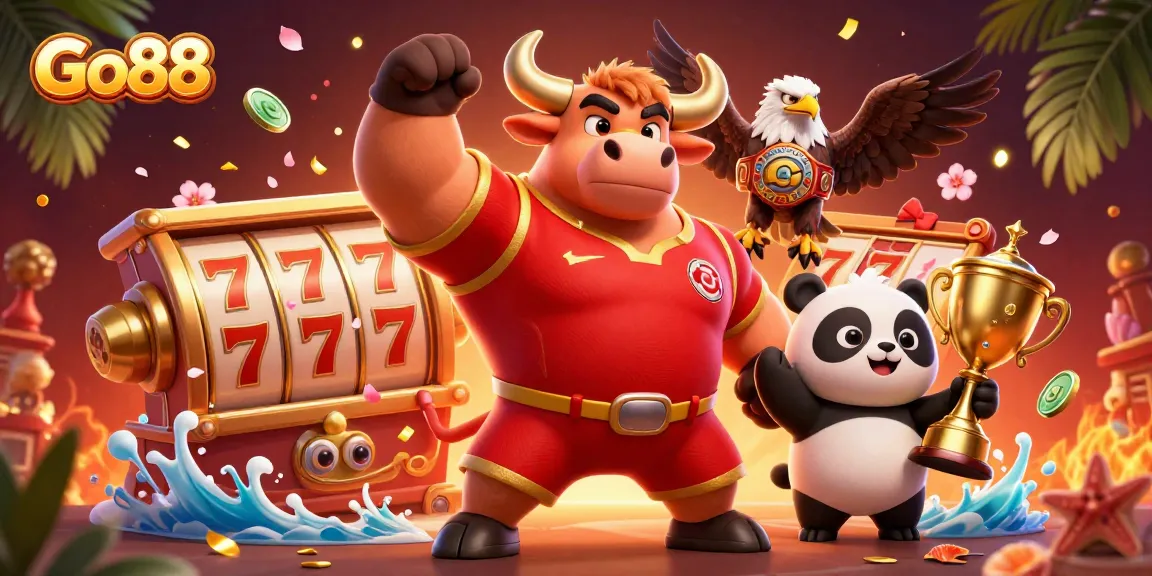Experience thrilling gaming action with Go88 in this ultradetailed celebration of online gambling success.