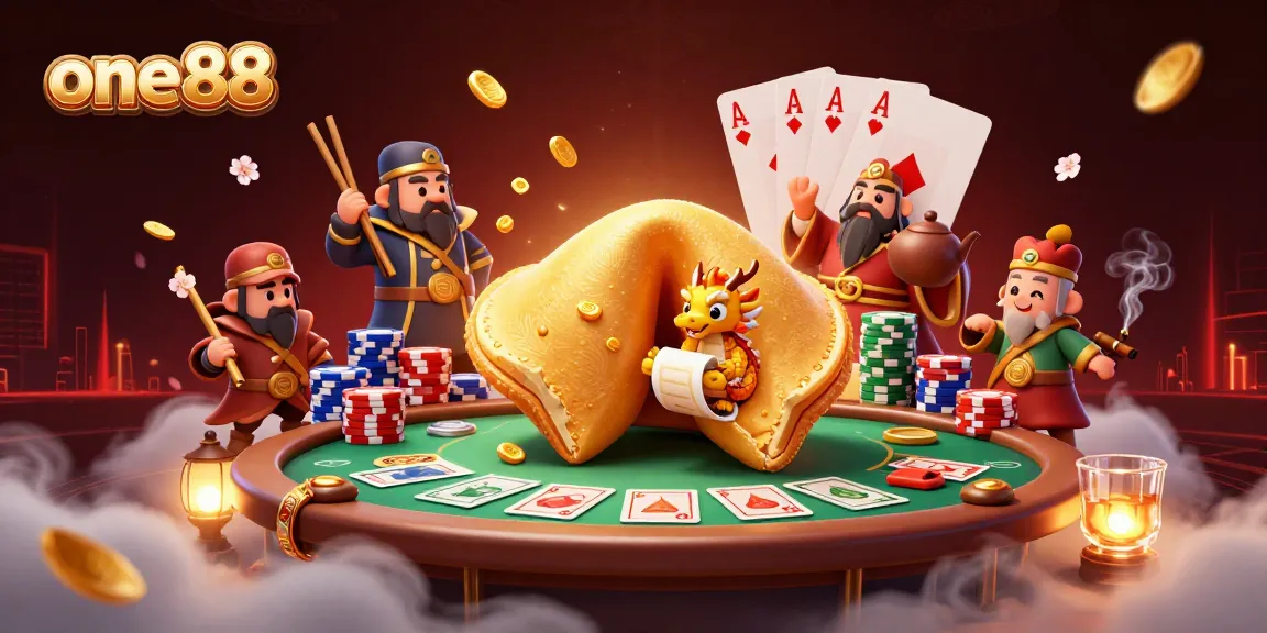 one88 casino scene with unique characters and poker elements showcasing vibrant gambling action