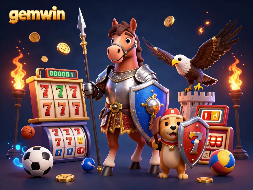 Engage with gemwin's thrilling slots and games featuring vibrant casino characters and dynamic action.